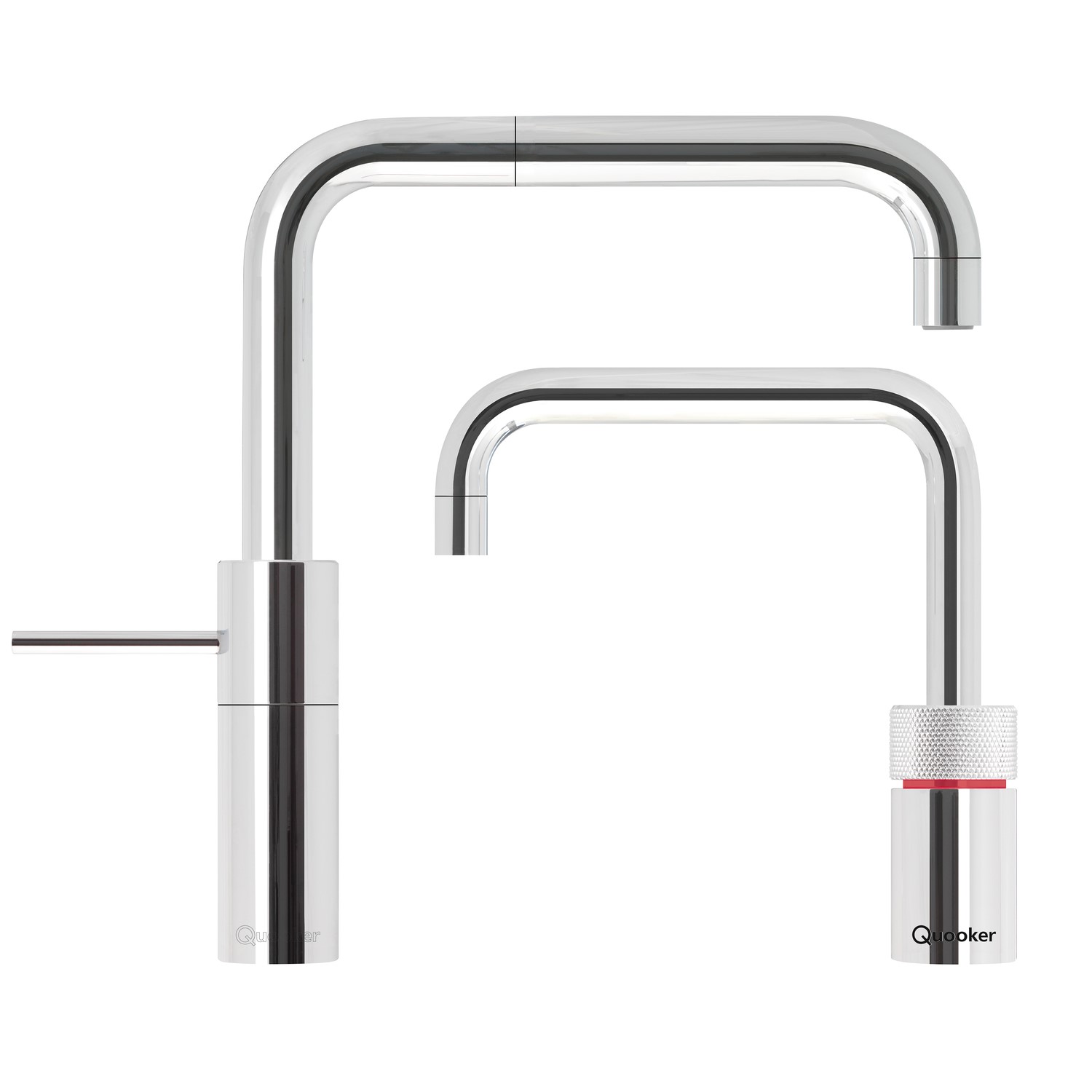 Quooker Nordic Square Chrome Twin Taps