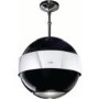 CDA 3S10BL Spherical Designer Island Cooker Hood With Led Lighting Black