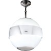 CDA 3S10WH Spherical Designer Island Cooker Hood With Neon Lighting White