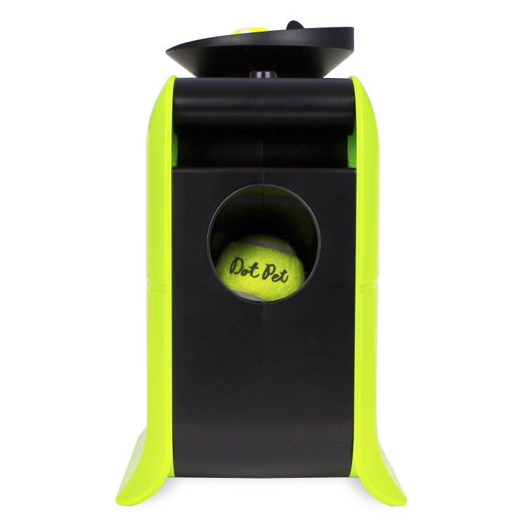 electriQ Automatic Dog Ball Launcher with Treat Dispenser