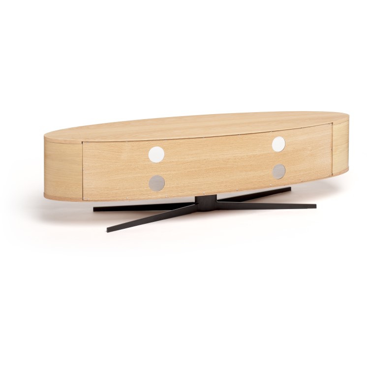 Techlink EL140LO Ellipse TV Stand for up to 70" TVs - Light Oak
