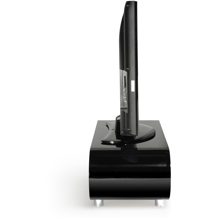 Techlink Black OV95 Ovid TV and HiFi Stand - TV's up to 50"