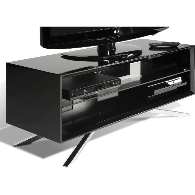 Techlink AA110B Arena TV Stand for up to 55" TVs - Black