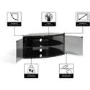 Techlink B6B Bench Corner TV Stand for up to 55" TVs - Black