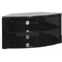 Techlink B6B Bench Corner TV Stand for up to 55" TVs - Black