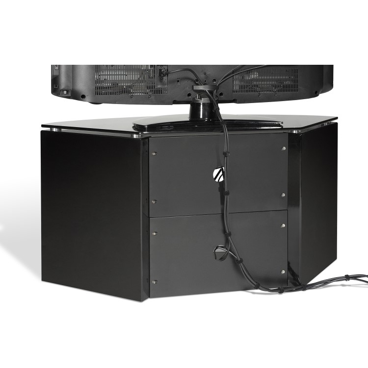 Techlink B6B Bench Corner TV Stand for up to 55" TVs - Black