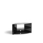 Techlink Bench Corner B3B Black AV Stand two glass shelves cable management 1084mm wide suitable for screens up to 55"