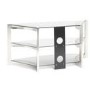 Techlink SK100TC Skala Corner TV Stand for TVs up to 50" - Titanium & Smoked Glass