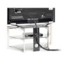 Techlink SK100TC Skala Corner TV Stand for TVs up to 50" - Titanium & Smoked Glass