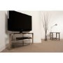 Techlink SK100TC Skala Corner TV Stand for TVs up to 50" - Titanium & Smoked Glass
