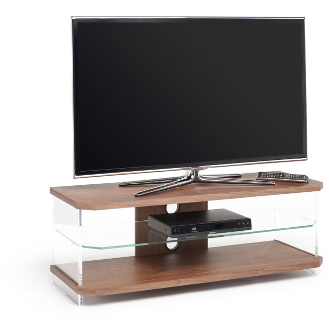 Techlink AI110 Air TV Stand for up to 55" TVs - Walnut 