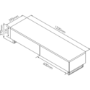 Techlink PM120B Panorama TV Stand for up to 60" TVs - Black