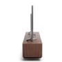 Techlink Edge TV Stand for up to 80" TVs - Walnut/Black