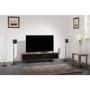 Techlink Edge TV Stand for up to 80" TVs - Walnut/Black
