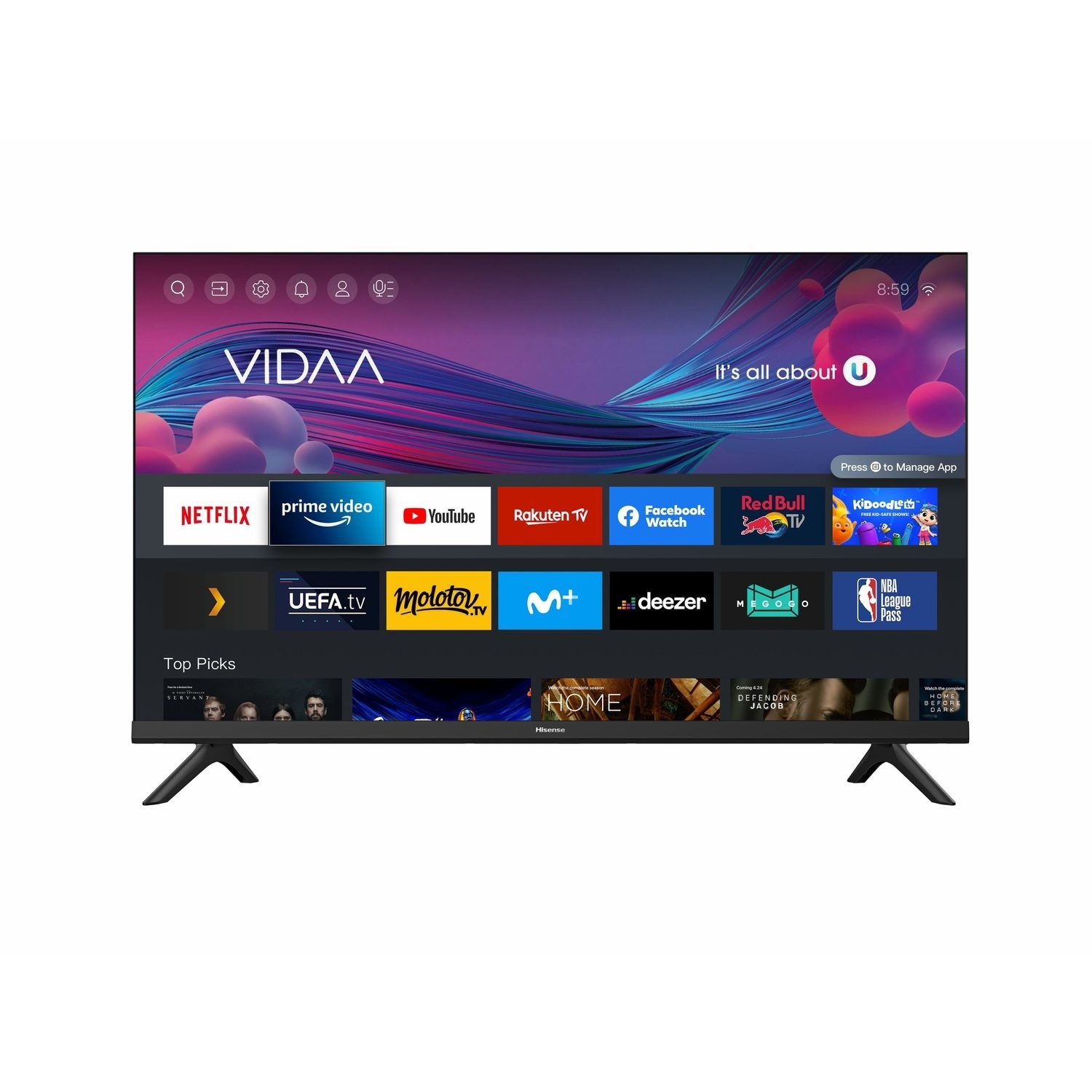 Hisense A4G 40 Inch Full HD Freeview Play Smart TV