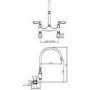 Perrin and Rowe 4182NI Ionian 2 Hole Crosshead Mix Tap in Nickel