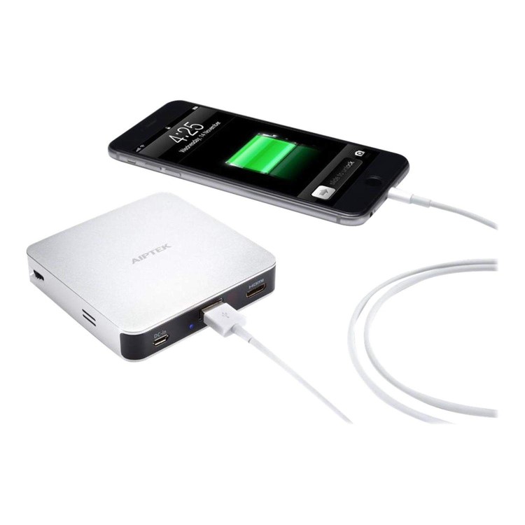 Aiptek MobileCinema i70 - DLP projector - 70 lumens - WVGA 854 x 480 - 16_9 - 802.11ac wireless / Miracast / AirPlay