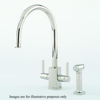 Perrin and Rowe 4308NI Rubiq Monobloc Kitchen Mixer Tap With C Shaped Spout and Spray