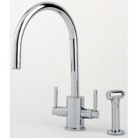 Perrin and Rowe 4312PF Orbiq Monobloc Mixer Tap with C Spout and Spray