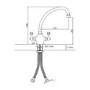 Perrin and Rowe 4320IGCP Etruscan Mixer Tap in Inca Gold