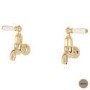 Perrin And Rowe 4322NIWPC Traditional Mayan Wall Mounted Bibcock Taps in Nickel