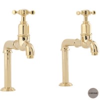 Perrin And Rowe 4338CP Traditional Mayan Deck Mounted Bibcock Taps