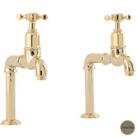 Perrin and Rowe 4338PF Traditional Mayan Deck Mounted Bibcock Taps
