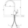 Perrin And Rowe 4341PFWPC Parthian Single Lever Mixer Tap Pewter/White Lever