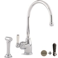 Perrin and Rowe 4346PFABI Parthian Monobloc Single Lever Mixer Tap in Pewter