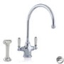 Perrin And Rowe 4360CPWPC Phoenician Biflow Monobloc Mixer Tap with Rinse in Chrome