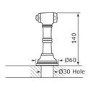 Perrin And Rowe 4365PF Minoan Biflow Mixer Tap with Crosshead Handles and Rinse in Pewter