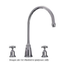 Perrin and Rowe 4370NI Traditional collection Athenian Three Hole Sink Mixer Tap