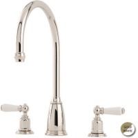 Perrin and Rowe 4371IGWPC Athenian 3 Hole Mixer Tap in Inca Gold