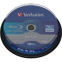 Verbatim 10PK Blu Ray 50GB 6X BD-R SP Disks