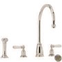 Perrin and Rowe 4376CPIG Athenian Three Hole Mixer Tap with Rinse in Chrome