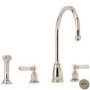 Perrin and Rowe 4376NI Athenian Three Hole Mixer Tap with Rinse