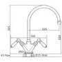 Perrin and Rowe 4387PFIG Minoan Monobloc Mixer Tap