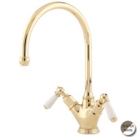 Perrin and Rowe 4387PFWPC Minoan Monobloc Mixer Tap in Nickel