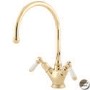 Perrin and Rowe 4387PFWPC Minoan Monobloc Mixer Tap in Nickel
