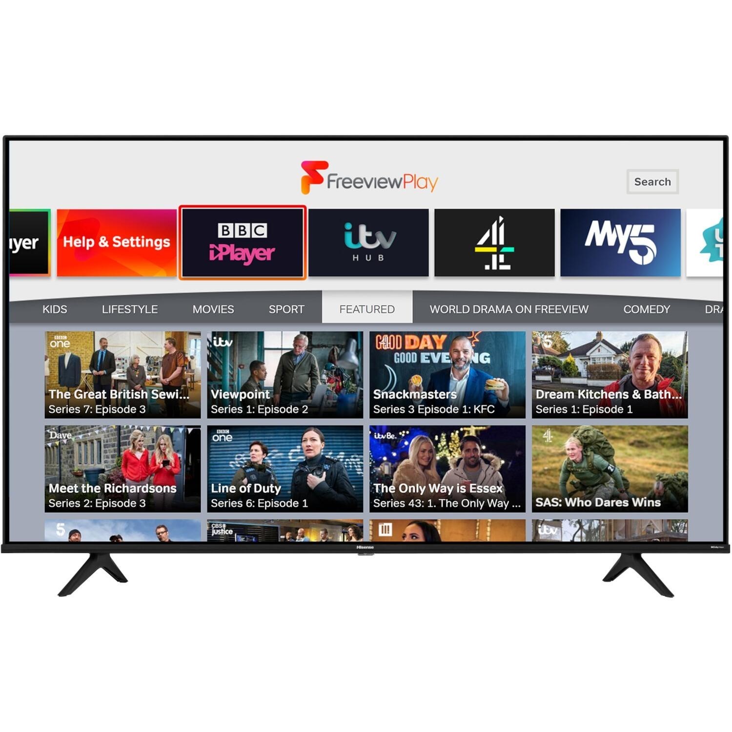 Hisense A6G 50 Inch 4K HDR Smart TV