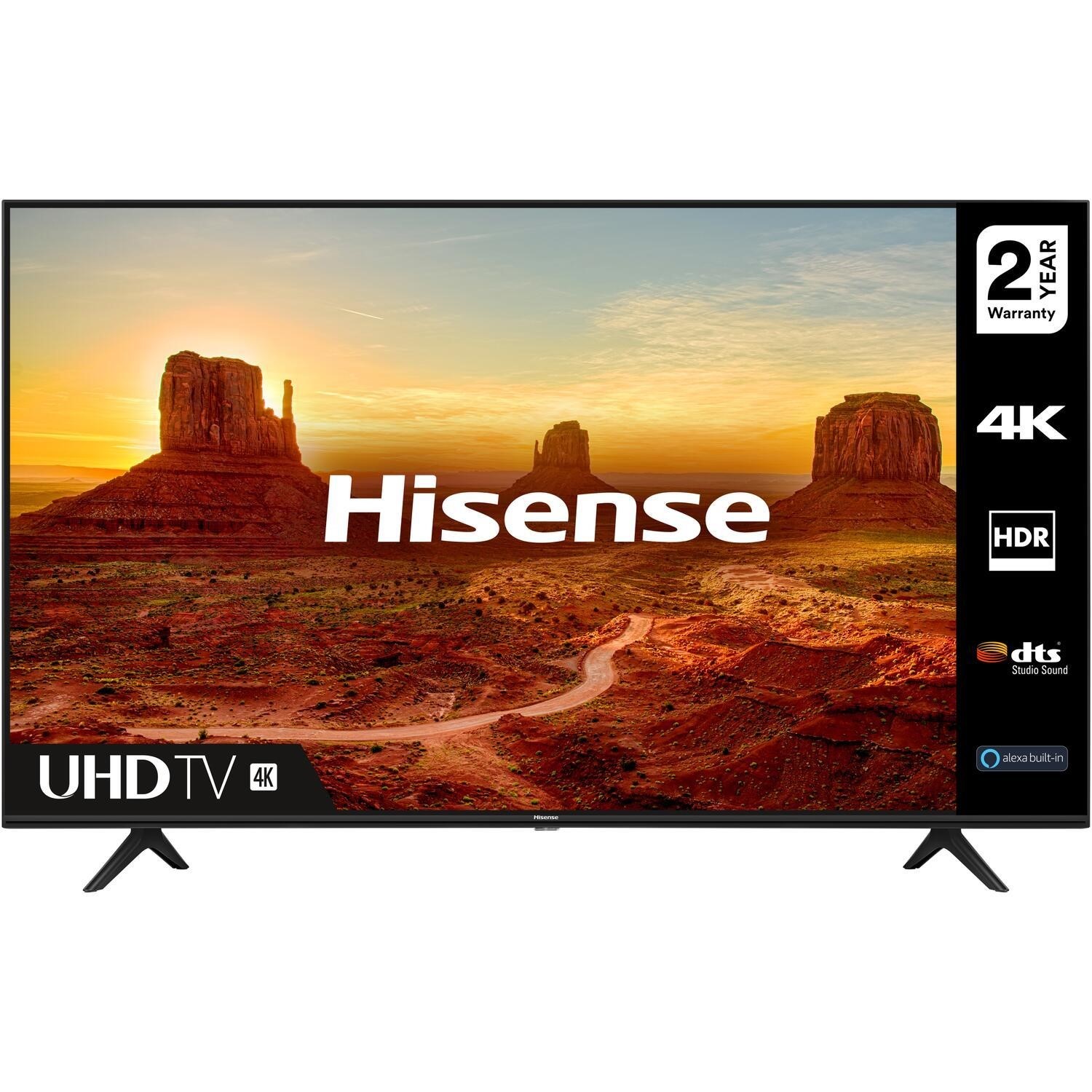 Refurbished Hisense 43 4K Ultra HD with HDR LED Freeview Play Smart TV