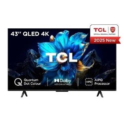 TCL P7K 43 inch 4K QLED HDR Google TV - 43P7K-UK
