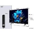 TCL P7K 43 inch 4K QLED HDR Google TV - 43P7K-UK