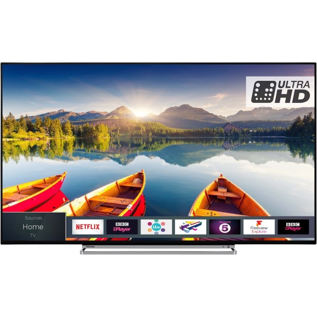 Refurbished Toshiba 43" 4K Ultra HD with HDR LED Freeview Play Smart TV without Stand
