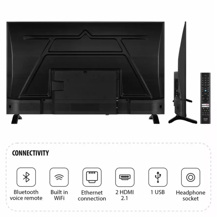 Toshiba 43UF2653DB 43 inch Smart 4K Ultra HD HDR LED TV