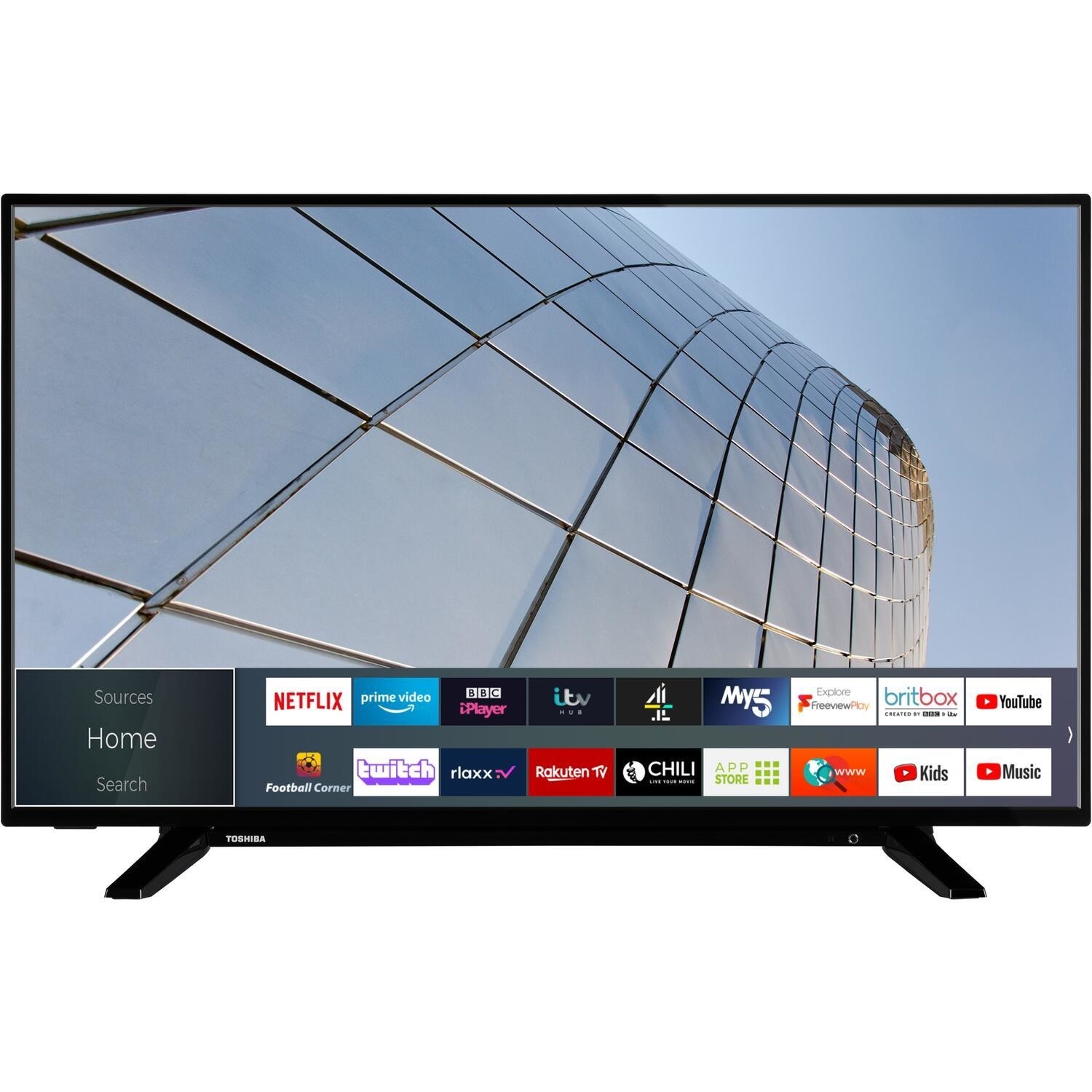 Toshiba UL21 43 Inch 4K Ultra HD HDR Smart LED Freeview TV