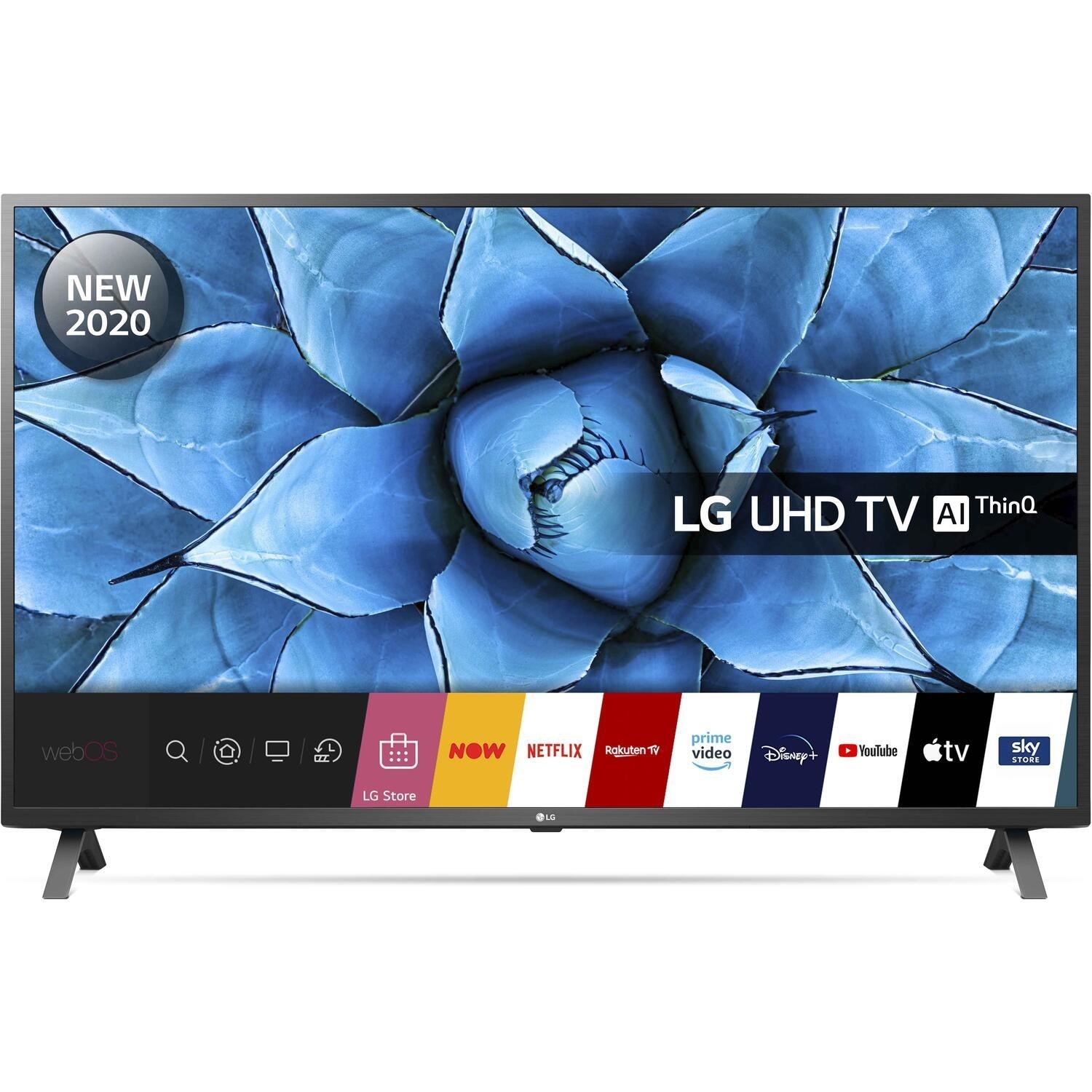 Refurbished LG 43 4K Ultra HD with HDR LED Freeview HD Smart TV