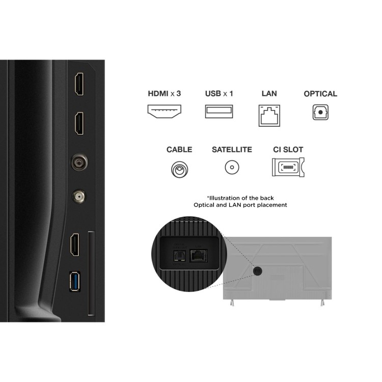 TCL 43V6C-UK 43" 4K HDR Smart Google TV – Dolby Vision AiPQ Processor Game Master