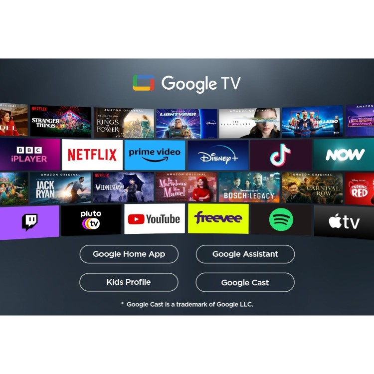 TCL 43V6C-UK 43" 4K HDR Smart Google TV – Dolby Vision AiPQ Processor Game Master