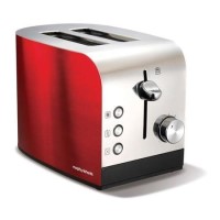 Morphy Richards 44206 Accents Red Stainless Steel 2 Slice Toaster